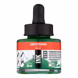 Amsterdam ink-30ml-619-permanent green deep