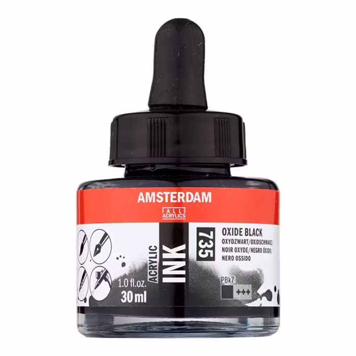 Amsterdam ink-30ml-735-oxide black