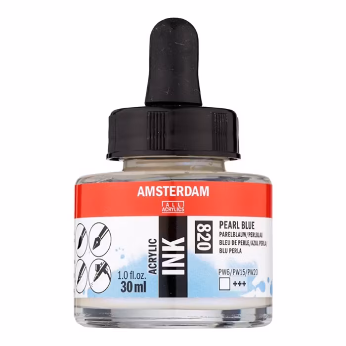 Amsterdam ink-30ml-820-pearl blue