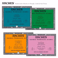 Arches akvarellblock-300g-29,7x42-12st-HP