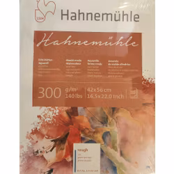 Hahnemuhle-akvarell-Rough-42x56cm-300g-10st