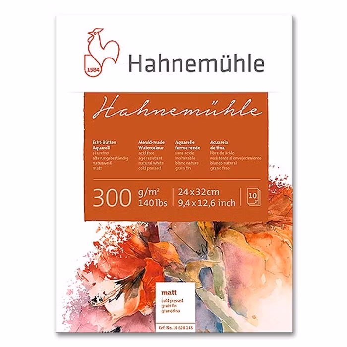 Hahnemuhle-Coldpress-300g-24x32cm-10st