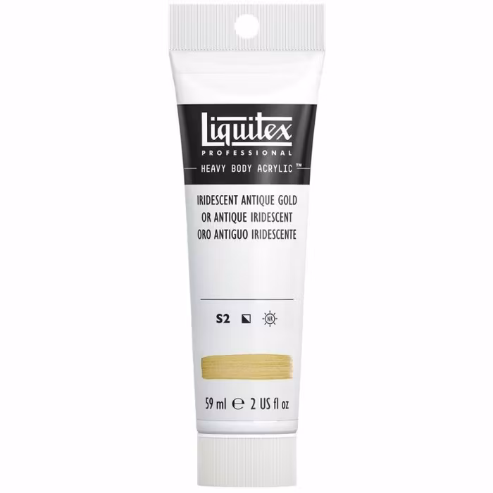 Liquitex-heavybody-59ml-S2-iridescent antique gold