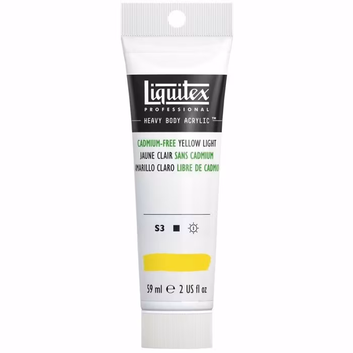 Liquitex-heavybody-59ml-S3-cadmium free yellow light