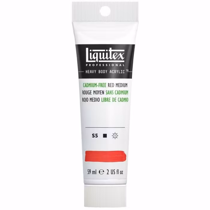 Liquitex-heavybody-59ml-S5-Cadmiumfree Red Medium