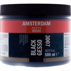 Amsterdam-black gesso-3007-500ml