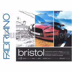 Fabriano-Bristol A4 250g 20st