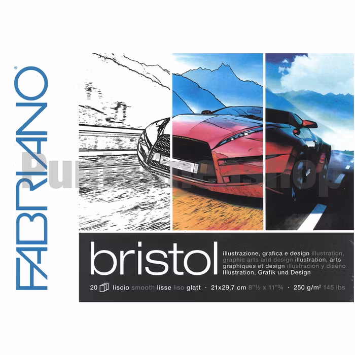 Fabriano-Bristol A4 250g 20st