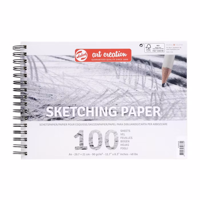 Talens-Sketching paper A4 90gram 100st