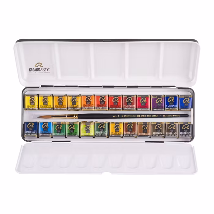 Rembrandt-Water colourbox-24st-plåt