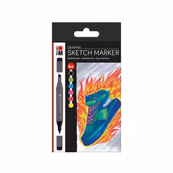 Marabu-6st sketch marker-Heat