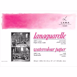 Lana-Akvarellblock 18x26-300gram-Rough