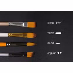 Giorgione penselset med 5 penslar-FLAT