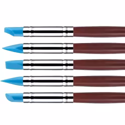 Siliconpensel / shapers 5-pack Blå