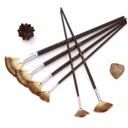 Solfjäderpensel -Set om 6st