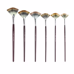 Solfjäderpensel -Set om 6st