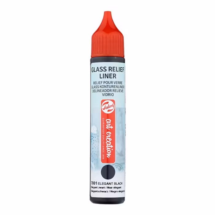 Konturfärg för Glas -Svart