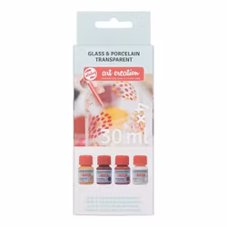 Glas & porslinfärg 4 st x 30ml -Pink frost