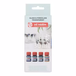 Glas & porslinfärg 4 st x 30ml -Blues