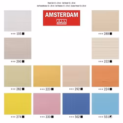 Amsterdam akryl set 12X20ml PASTELS