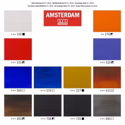Amsterdam färgset 20ml 12st-Urban Landscape