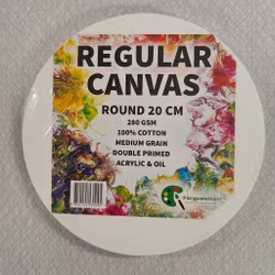 Canvas rund 20 cm-280 gram-Färgpaletten
