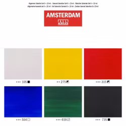 Amsterdam akryl set 6X20ml BASFÄRGER
