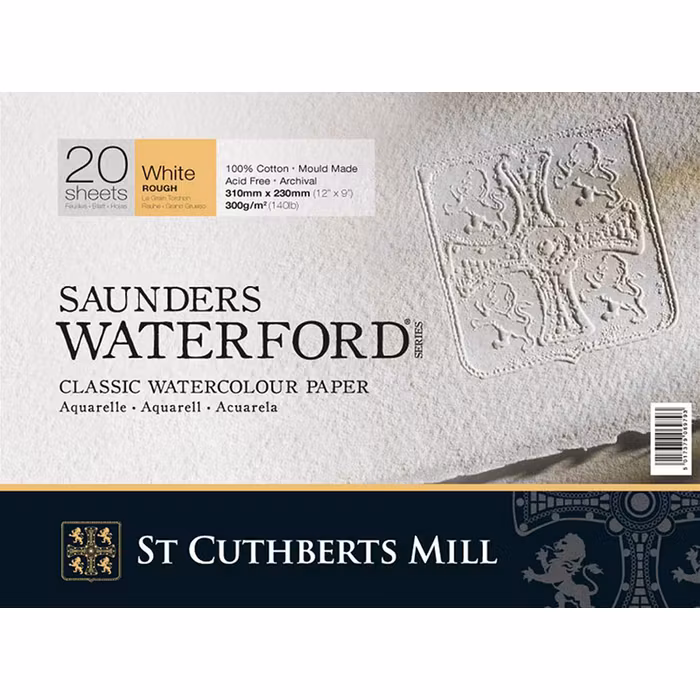 Saunders Waterford-300g-31x23-white-Rough-20st