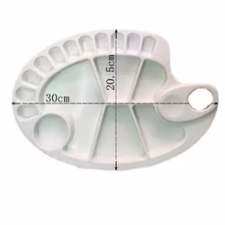 Färgpalett i plast-30cm
