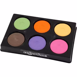 Vattenfärg-colortime-6 färger-gul/brun