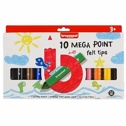 Bruynzeel Kids mega tuschpennor-10 st