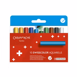 Caran Dache-Swisscolor vaxkritor-10st