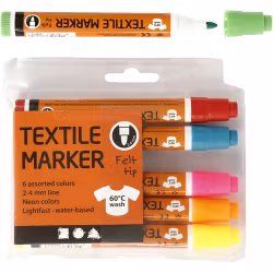 Textilmarker-Neon-6st