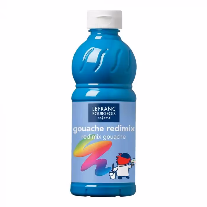 Redimix-gouache-500ml-Turkosblå