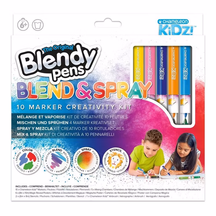 Blend & Spray Färgpennor-10 marker kit