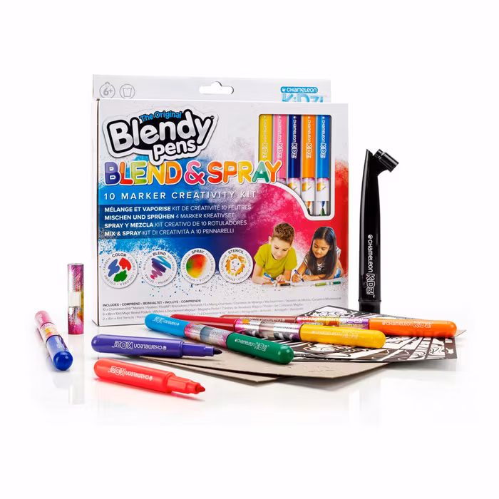 Blend & Spray Färgpennor-10 marker kit