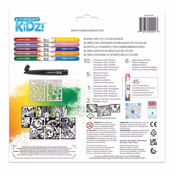 Blend & Spray Färgpennor-10 marker kit
