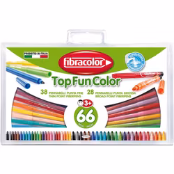 Fiberpennset Fibracolor TopFunColor 66-set