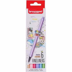 Fineliners pastelfärger-6st