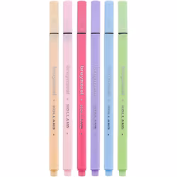 Fineliners pastelfärger-6st