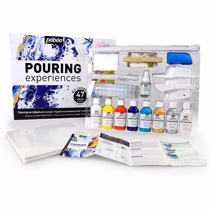 Acrylic Pouring set - Pebeo 47 delar