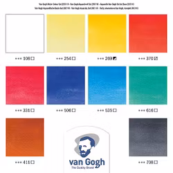 Van Gogh-Akvarellset-10st x 10ml