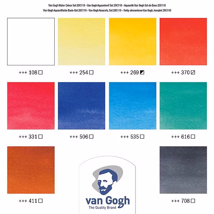 Van Gogh-Akvarellset-10st x 10ml