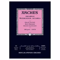 Arches akvarellblock-300g-21x29,7-12st-HP