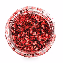 Glitterflakes-röd-60g