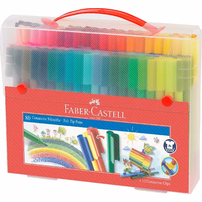 Tuschpennor Connector 80 st-Faber Castell