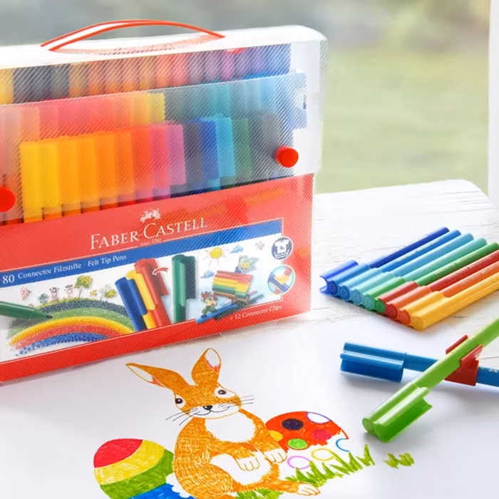 Tuschpennor Connector 80 st-Faber Castell
