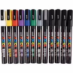 Posca-PC-3M-0,9-1,3mm-12st-Mix
