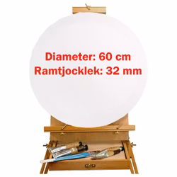 Canvas-Rund-60cm-280gram-Färgpaletten-2pack