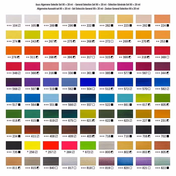 Amsterdam-Standard Series Acrylic Set 90×20 ML